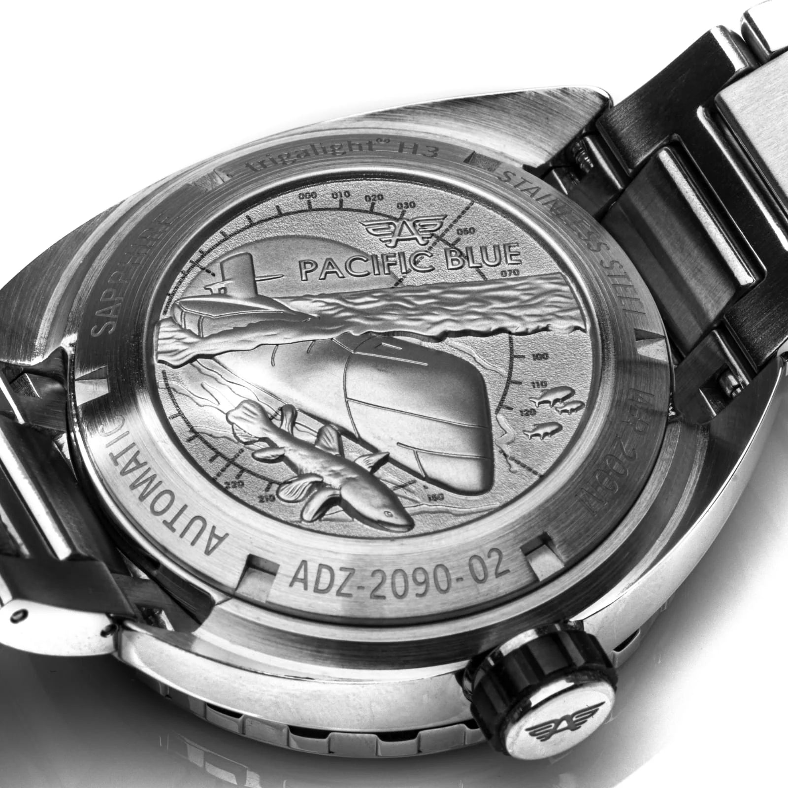 Audaz PACIFIC BLUE T25 ADZ-2090-02 case back