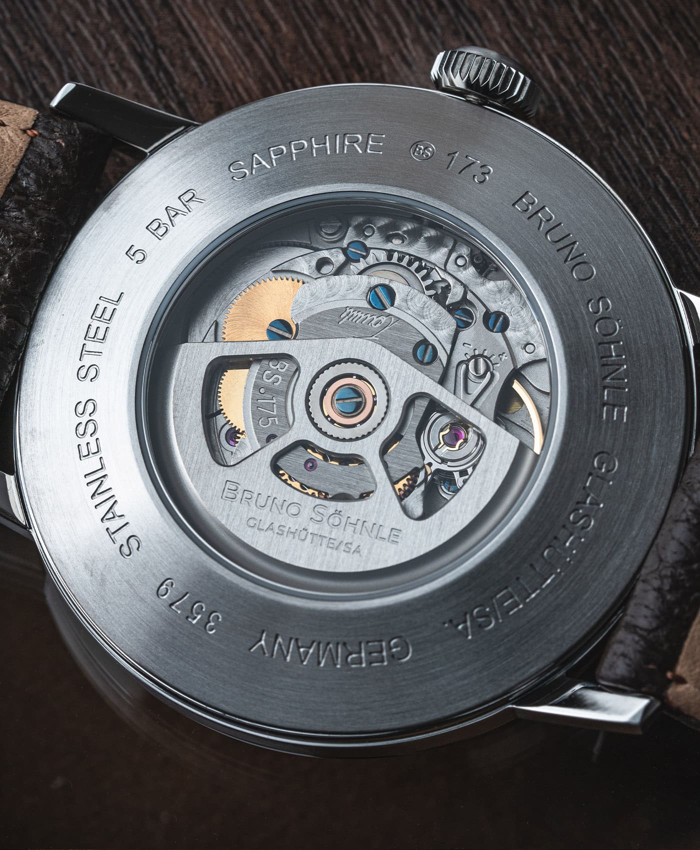 Bruno Söhnle - Stuttgart Automatik Big - 17-12173-261 - case back- Sellita SW200