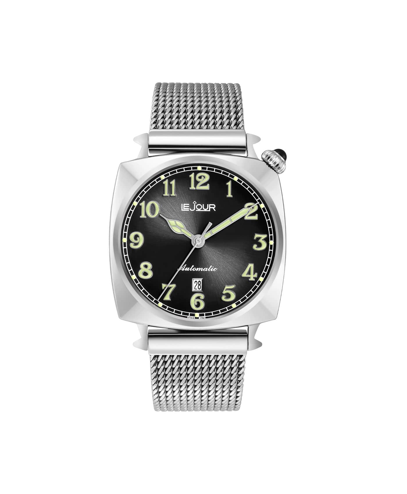 LJ-HR-001 black sunray dial Front