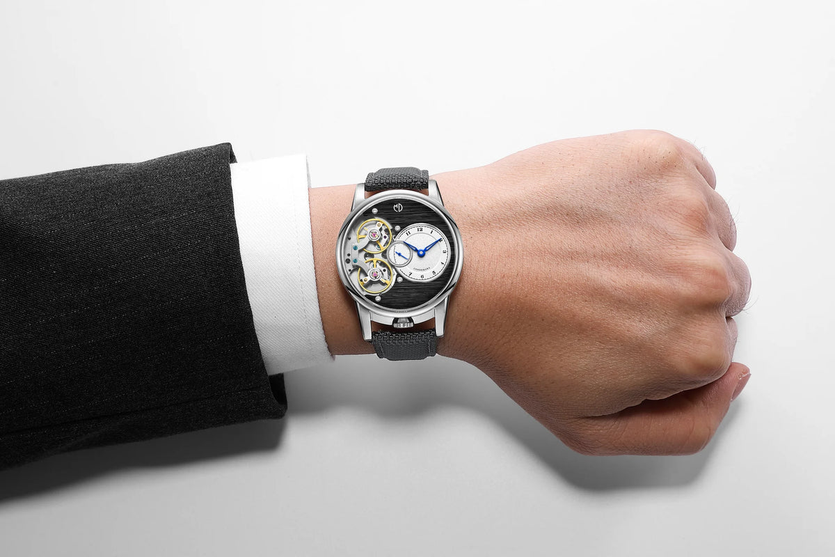 MD Watches Studio - Connemara - Tintenleinen - Plumbago Grey Segeltuch
