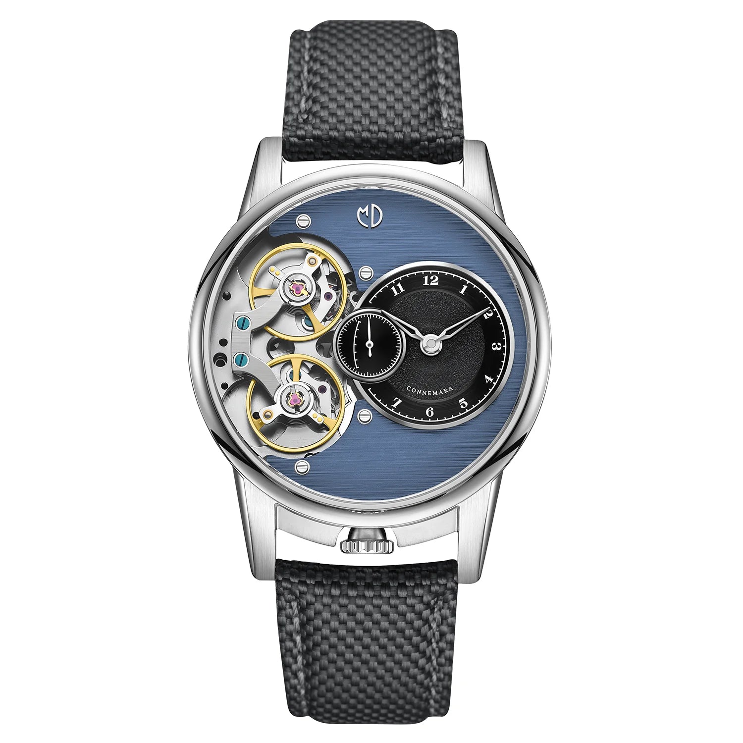 MD Watches Studio - Connemara - Midnight Blue - Plumbago Grey Segeltuch