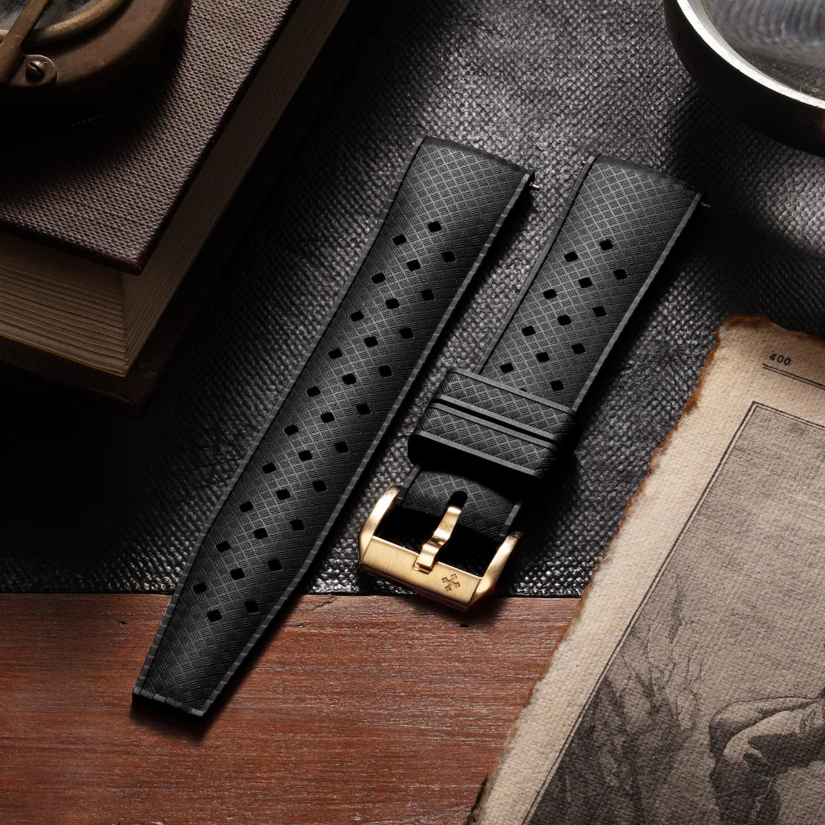 Nereide Bronzo 39 - 3121555 tropical rubber strap