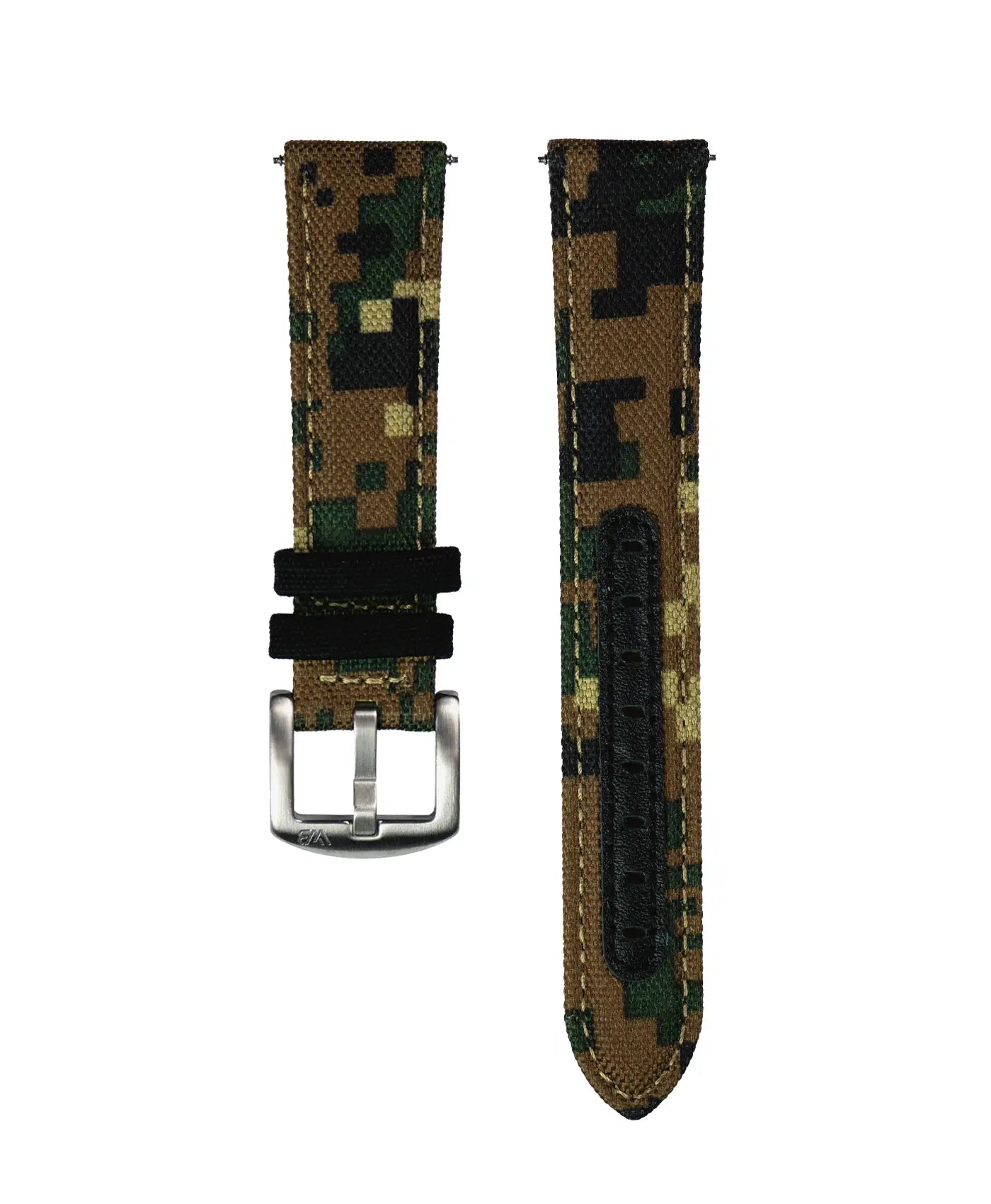 Premium Segeltuch-Uhrenarmband – Camouflage | WB Original