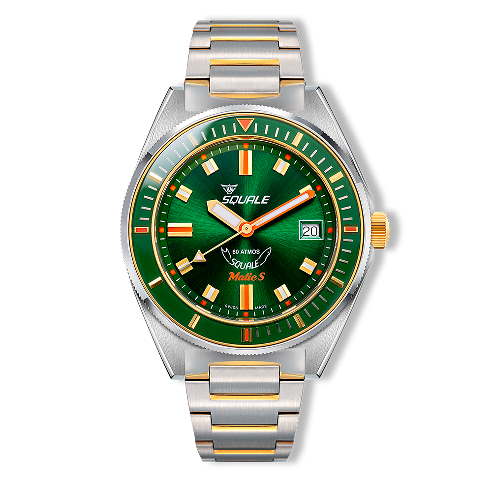 Squale - Matic S - Grün Zweifarbig - Stahlarmband - MATICGGRGR.SSBI