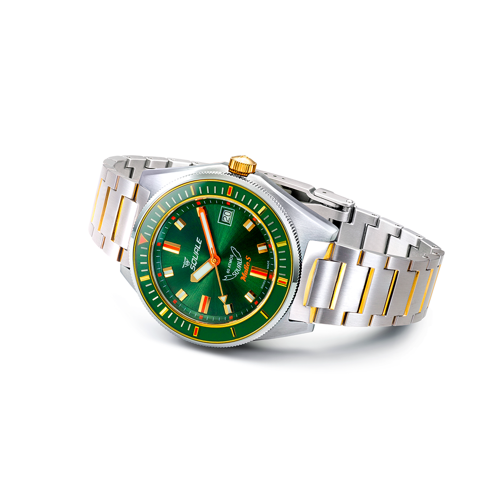 Squale - Matic S - Grün Zweifarbig - Stahlarmband - MATICGGRGR.SSBI