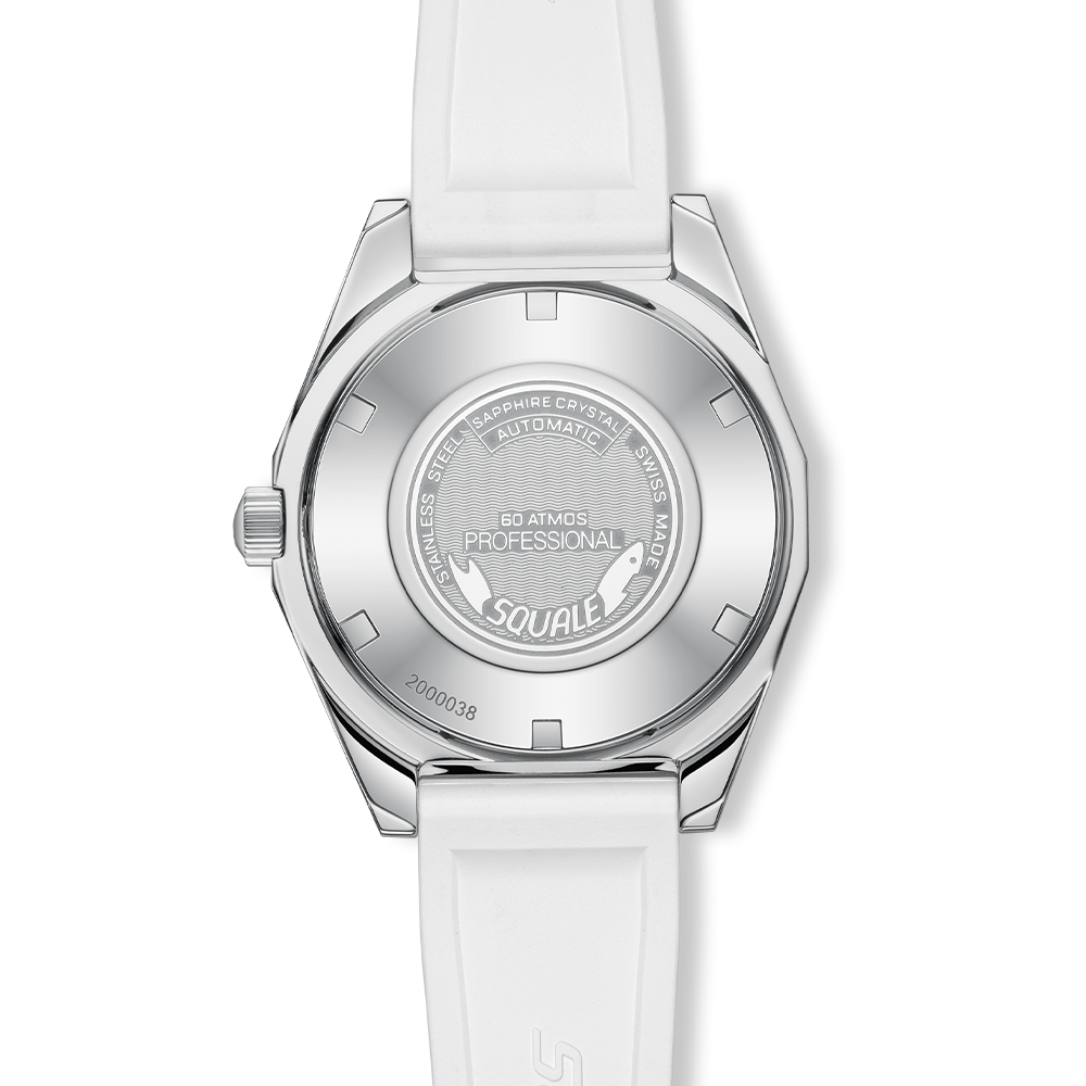 Squale - Matic S White Mosaic Rubber - REFMATICLBWT.MRWT