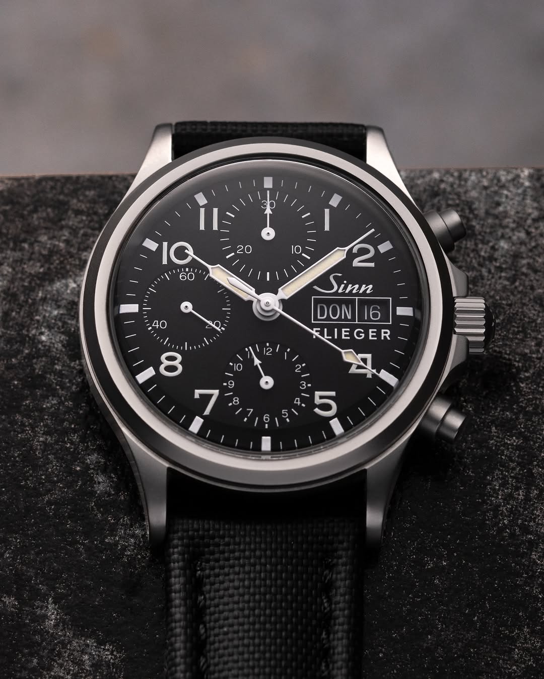 Jelsdal - Skagerak Segeltuch Uhrenarmband - Schwarz