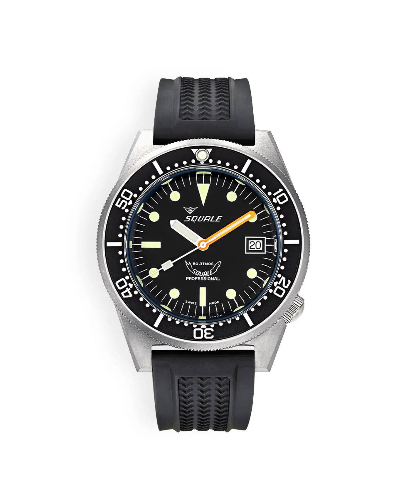 Squale – 1521 Series – Black - Sandblasted