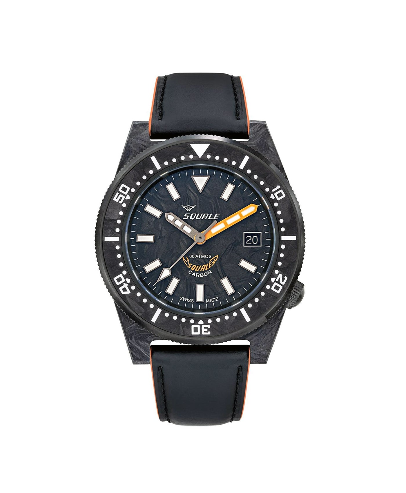 Squale - 60 ATM - T-183 Forged Carbon - Orange