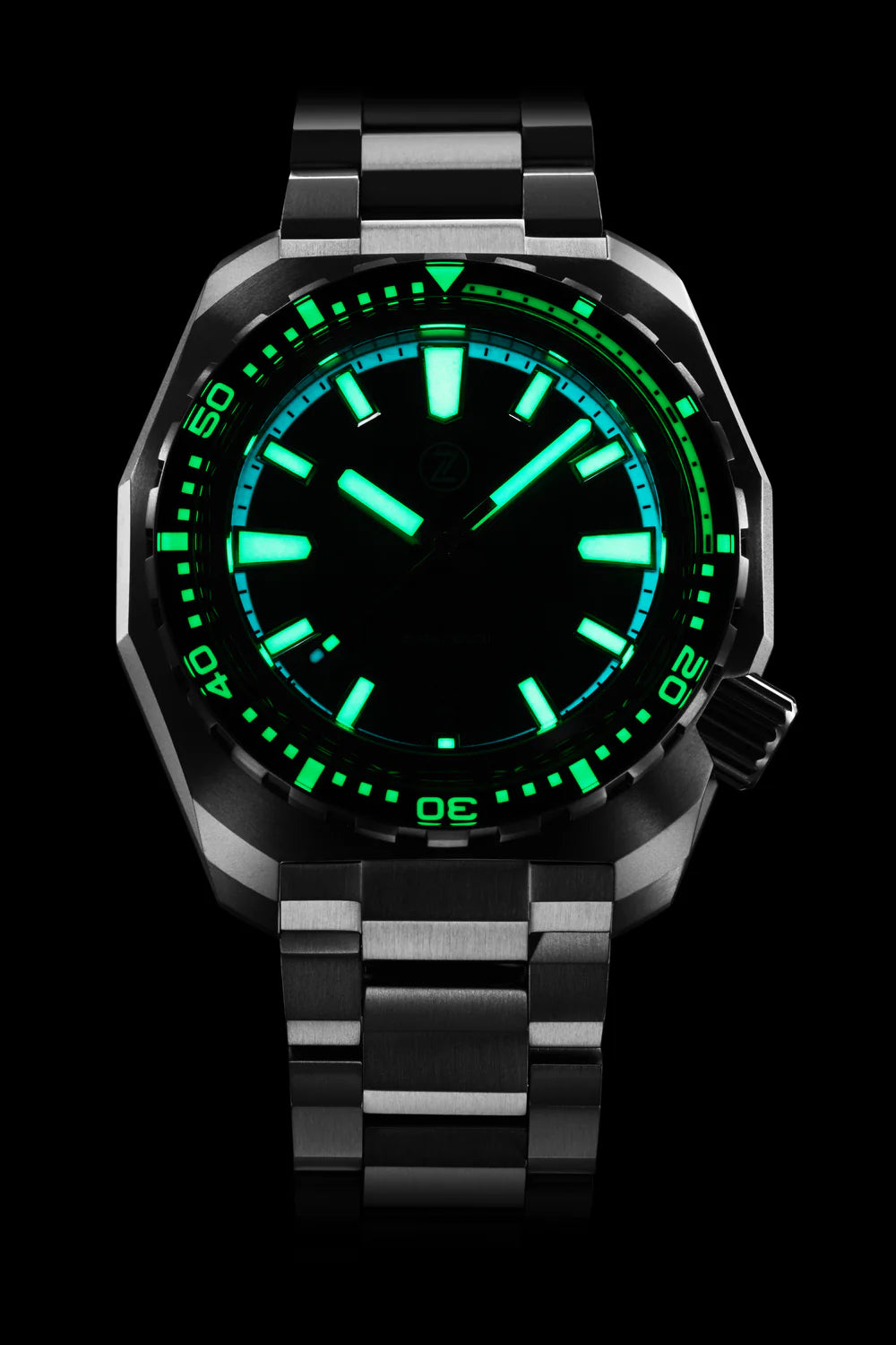 Zelos Hammerhead Lume watch