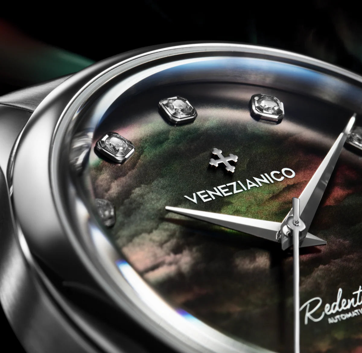 Venezianico - Redentore 36 Diamond - 1121521C dial close up