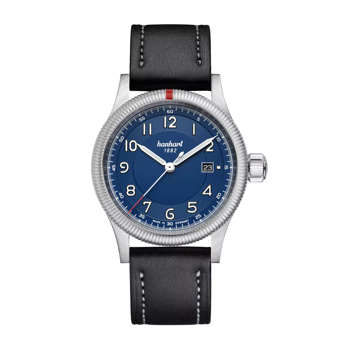 hanhart-pioneer-one-blue-42-mm-black-plain-leather