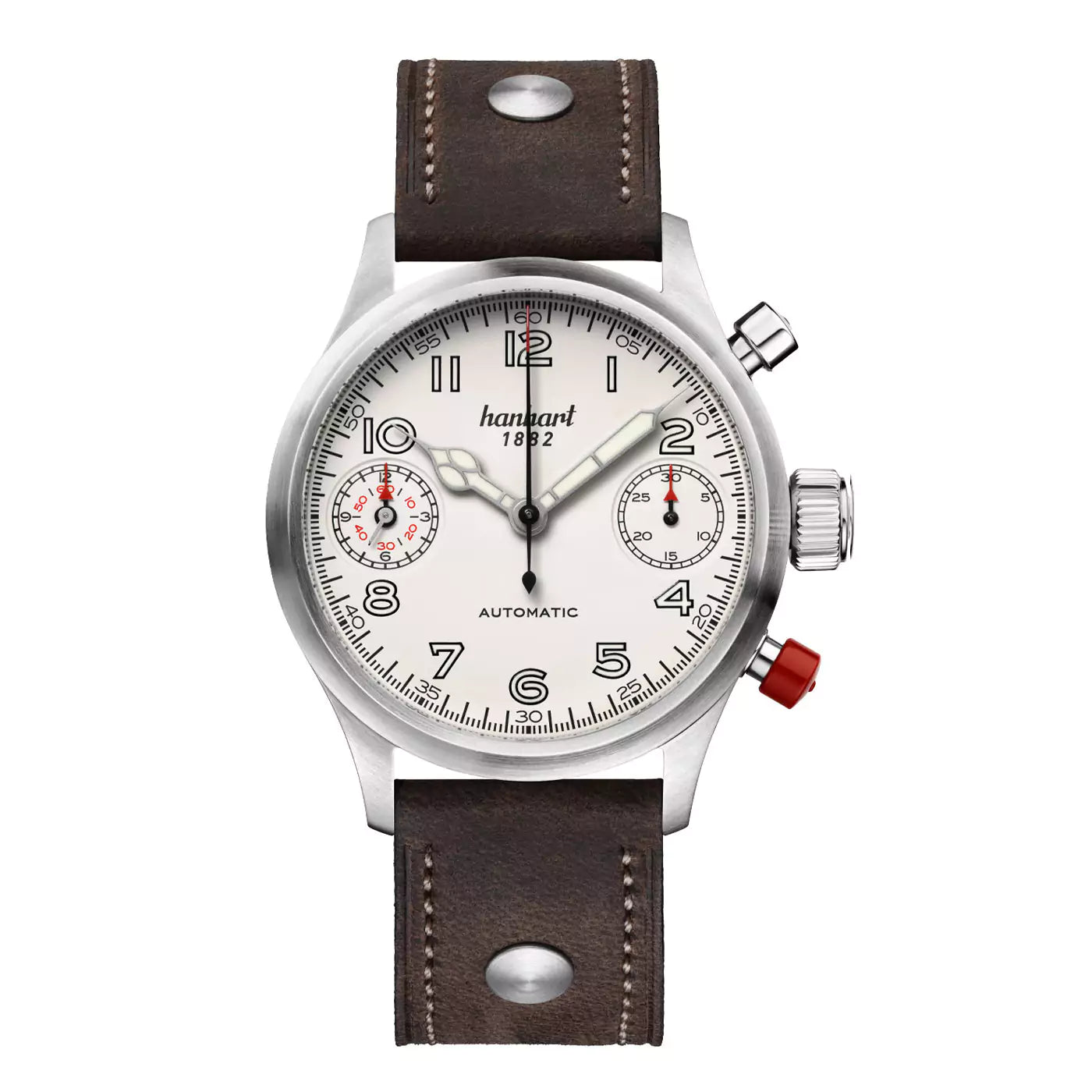 hanhart-pioneer-twindicator-antique-white-smooth-bezel-45-mm-dark-brown-leather