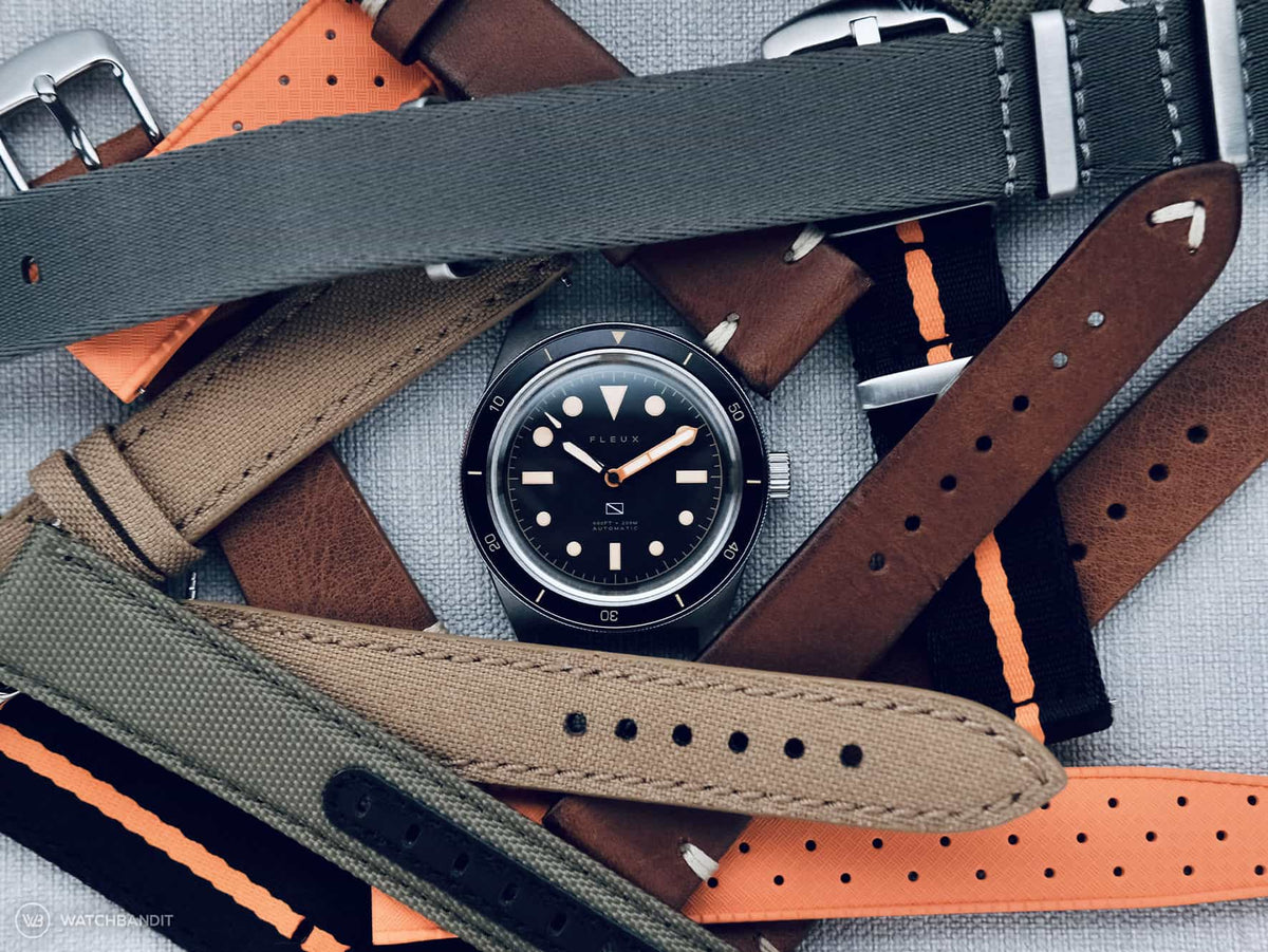 WatchBandit_Strap Guide_Fleux FLX001_Leather Strap_Tropic_NATO_Vintage Leather_22-min