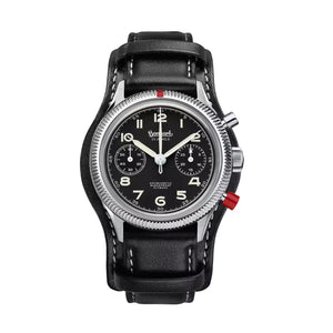 Hanhart - 417 ES 1954 Heritage Flyback - 39 mm - Lederarmband