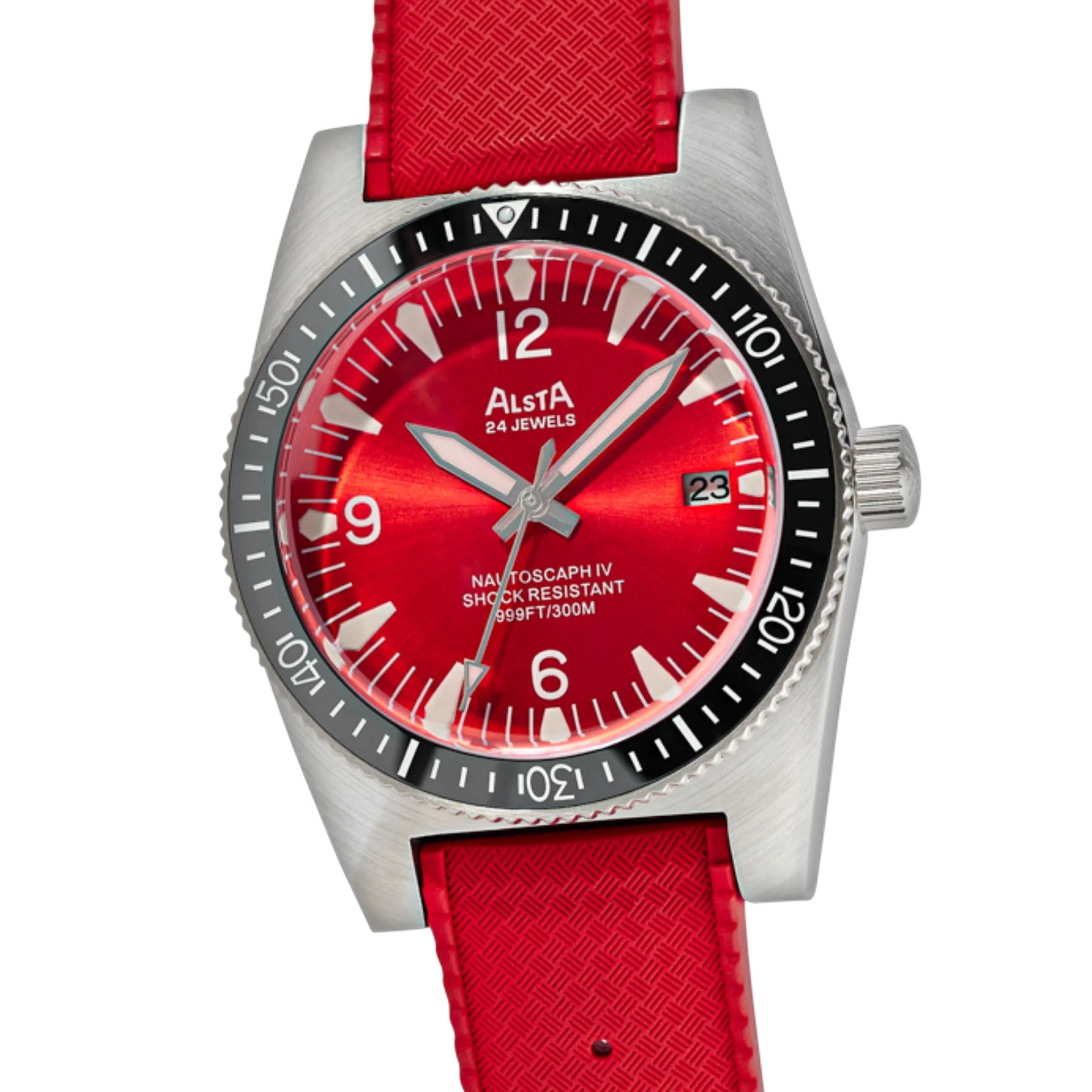 Alsta - Nautoscaph - All Red - close up