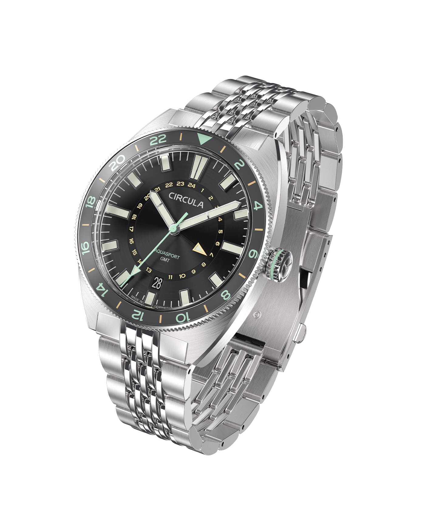 Circula - AquaSport GMT - Anthracite - stee-view-min