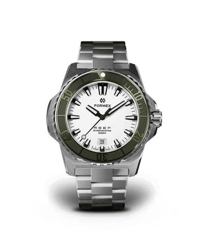 Formex - Reef - Automatic Chronometer COSC 300m - Weißes Zifferblatt/Grüne Lünette