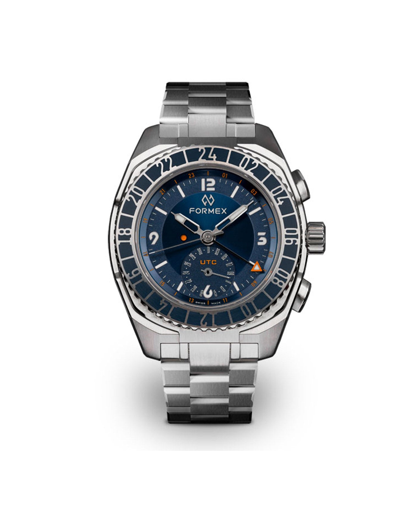 Formex-Stratos-UTC-Automatic UTC True Pilot Blue