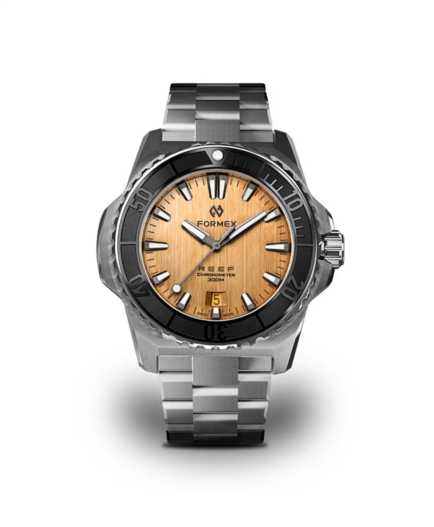 Formex - Reef - Automatic Chronometer COSC 300m - Weißes Zifferblatt/Grüne Lünette