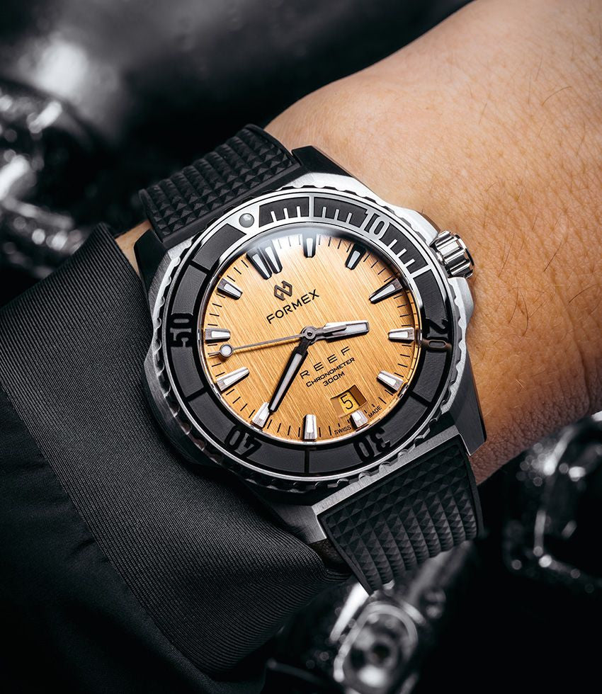 Formex - Reef - Automatic Chronometer COSC 300m - Weißes Zifferblatt/Grüne Lünette