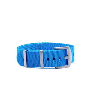Herringbone Nylon Uhrenarmband - Aquamarin Blau | WB Original