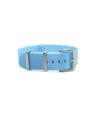 Herringbone Nylon Uhrenarmband - Hellblau | WB Original