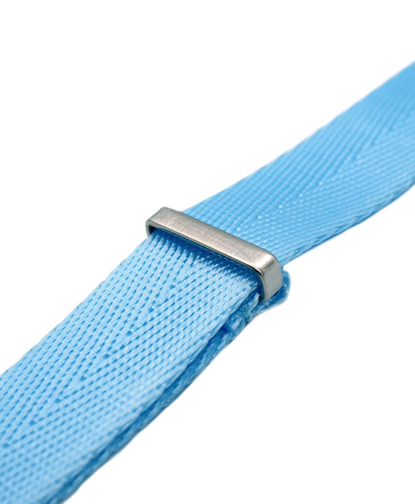 Herringbone Nato Strap - Light Blue - Side-min