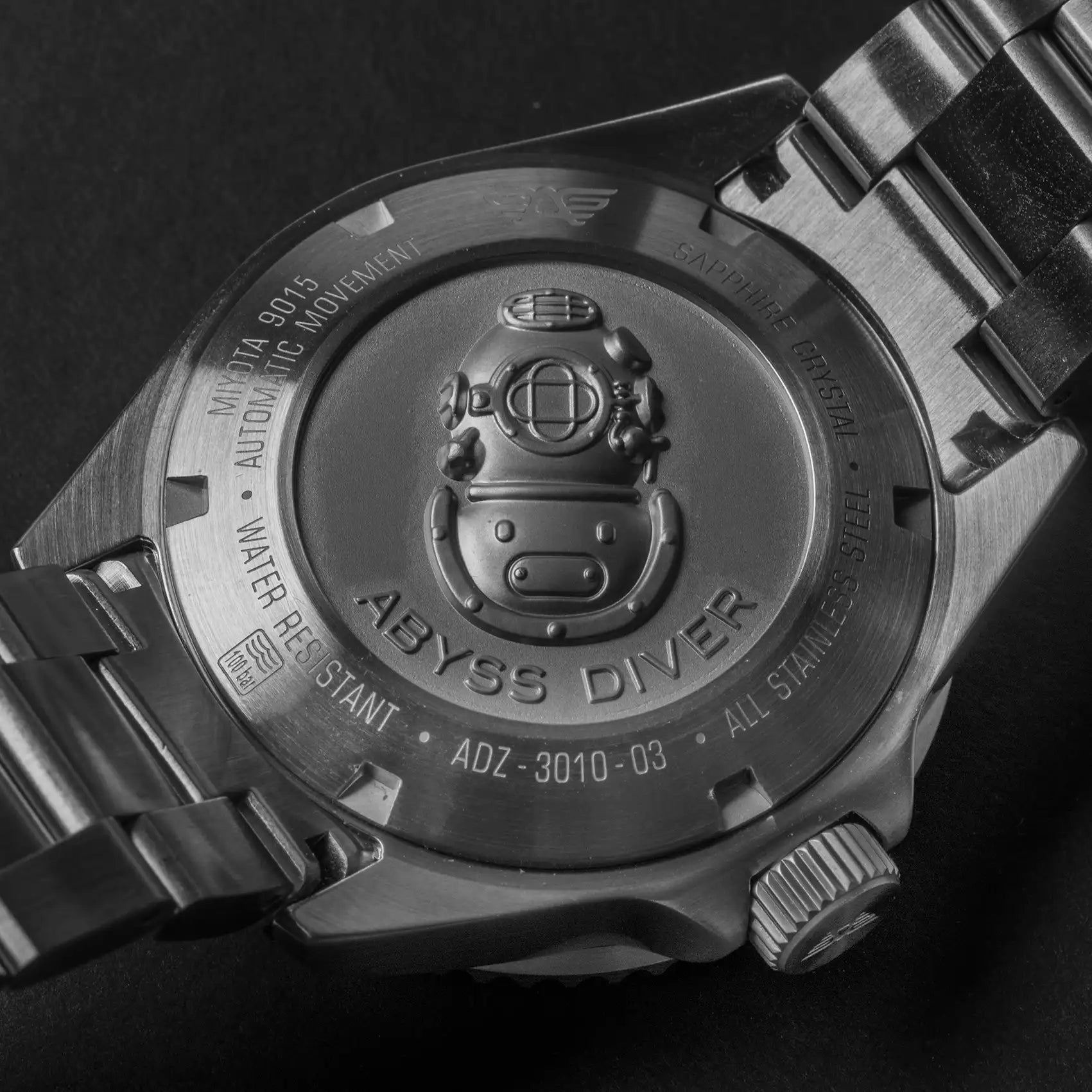 Audaz Abyss Watch case back