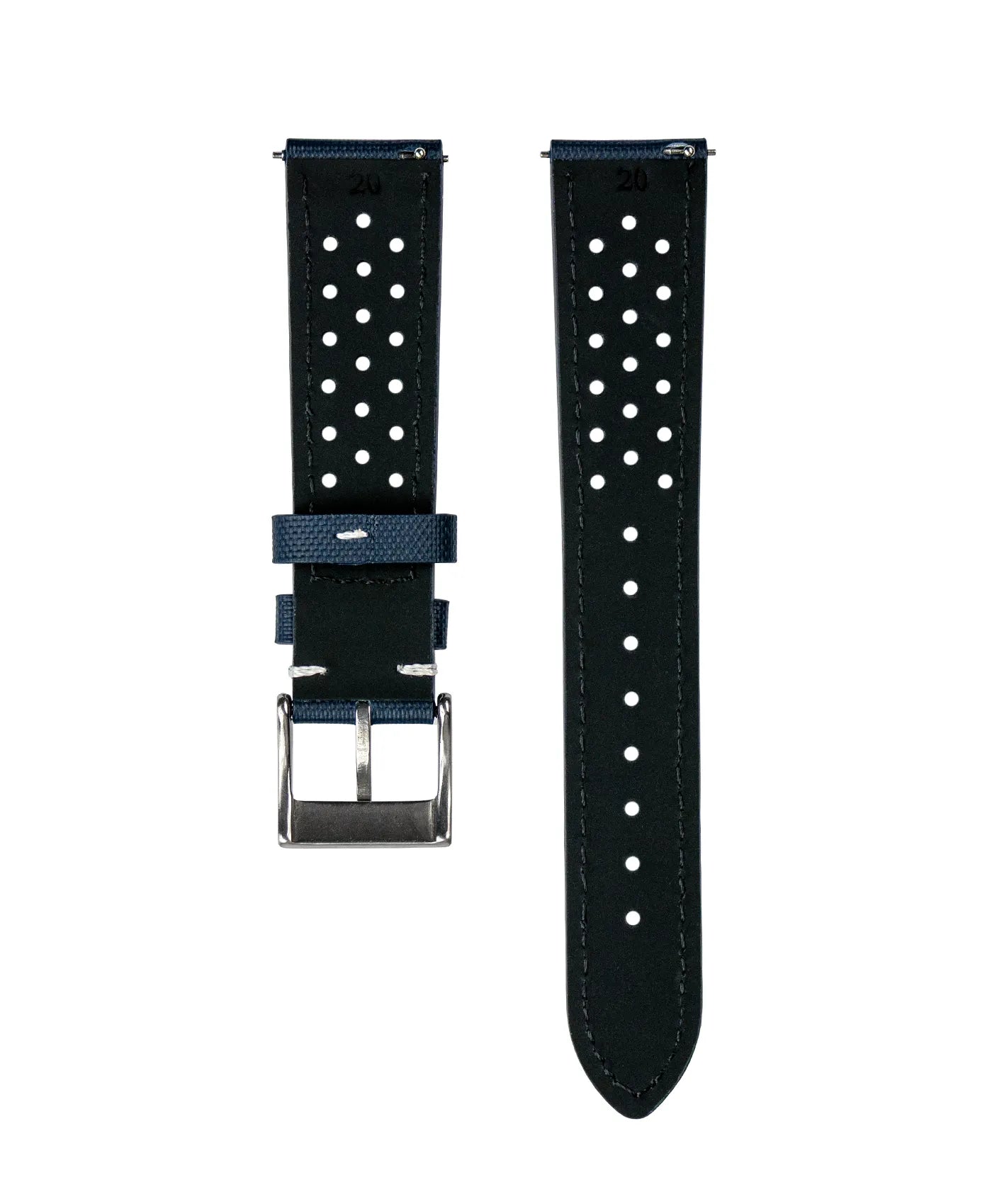 Jelsdal - Regatta Sailcloth Watch Strap - Blue - back