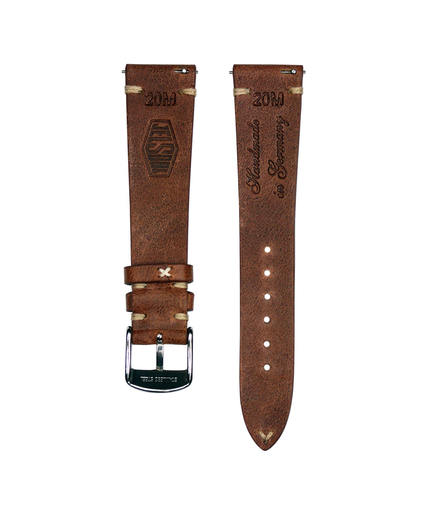 Jelsdal-Vintage-Leather-Watch-Strap-Brown-back-min