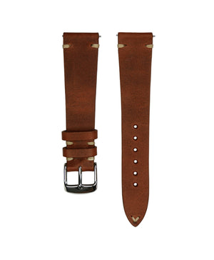 Jelsdal - Vintageleder Uhrarmband - Braun