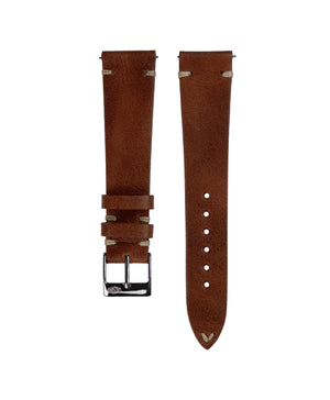 Jelsdal - Vintageleder Uhrarmband - Braun