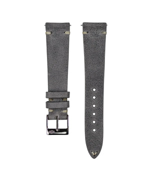 Jelsdal - Vintageleder Uhrarmband - Dunkelgrau