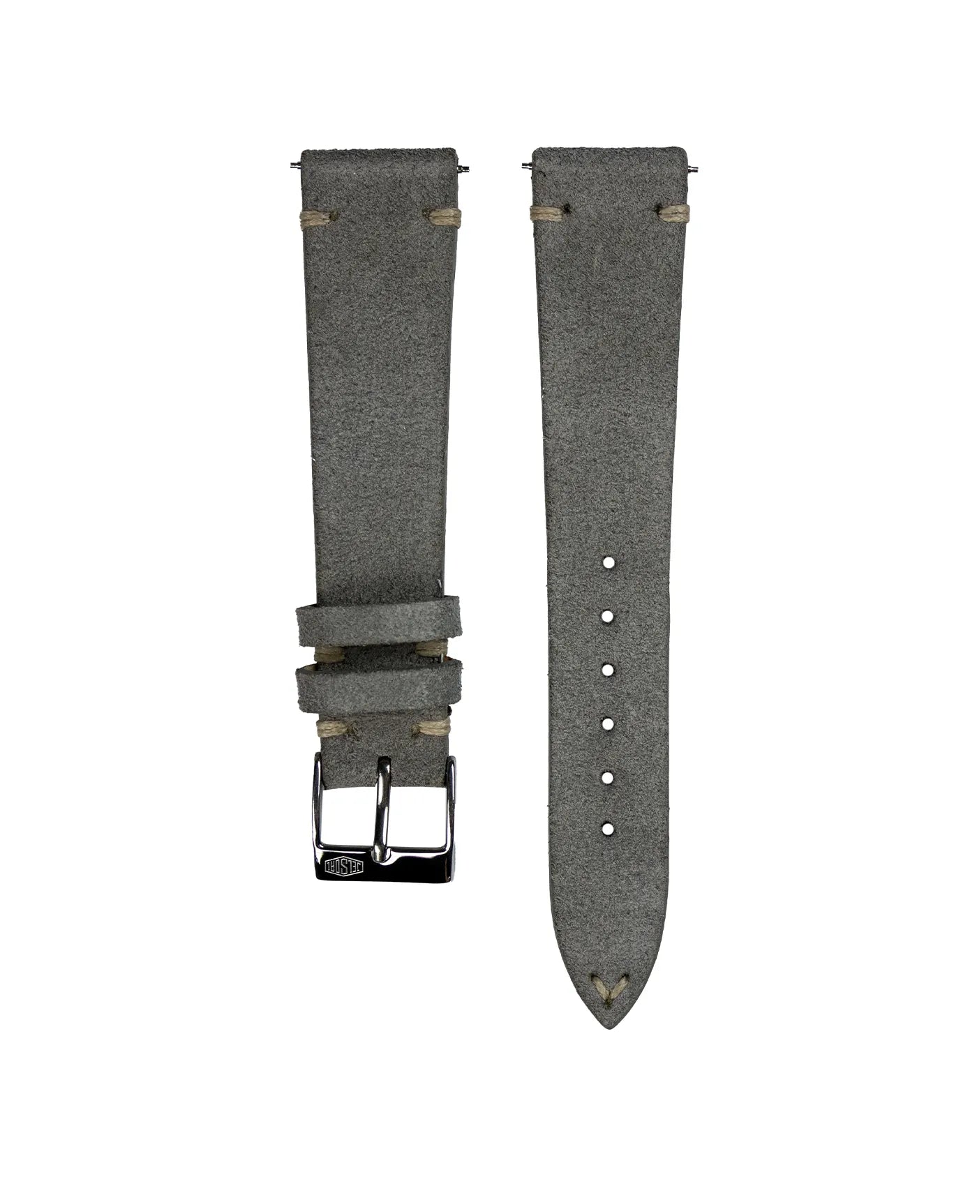 Jelsdal - Vintage Wildleder Uhrarmband - Grau