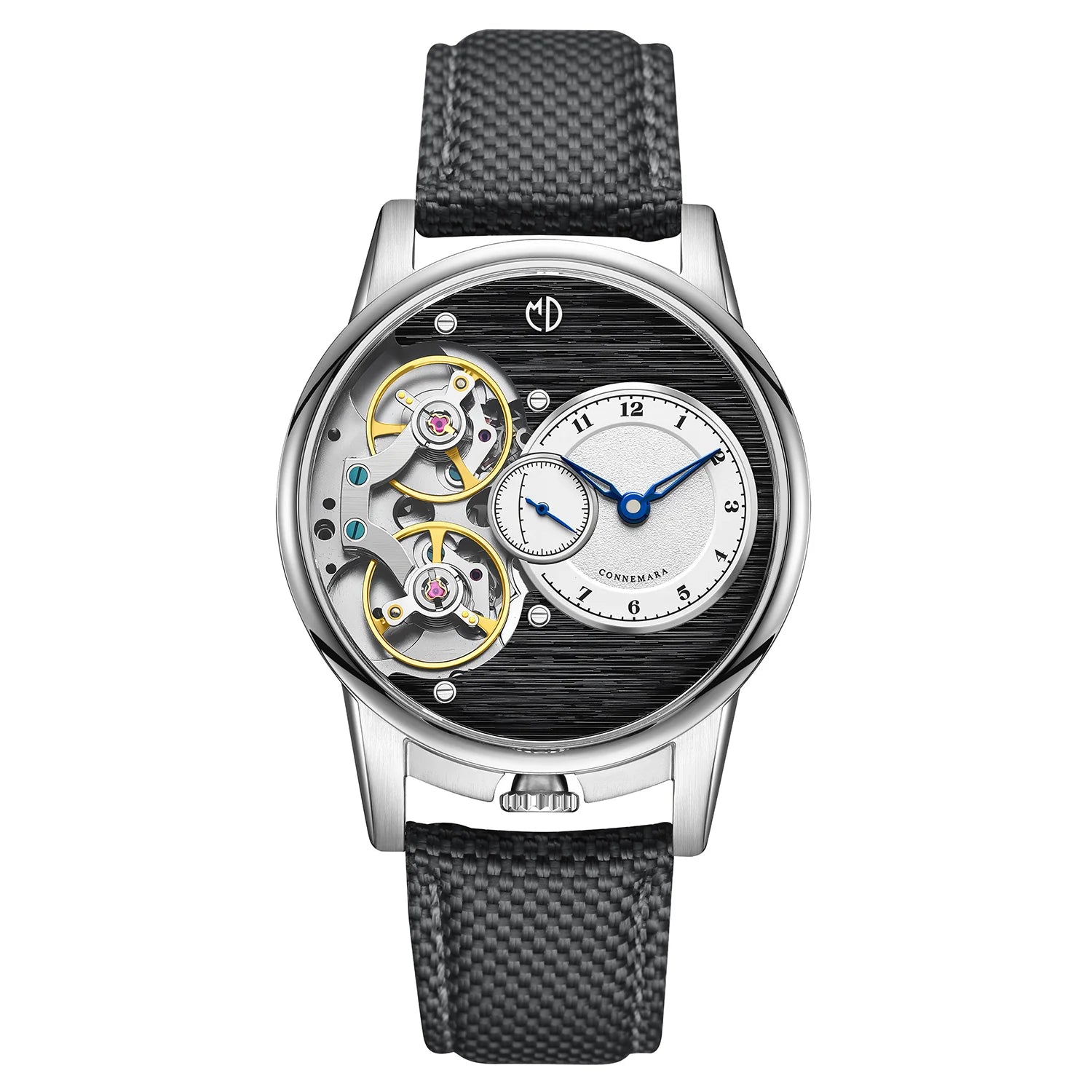 MD Watches Studio - Connemara - Tintenleinen - Plumbago Grey Segeltuch