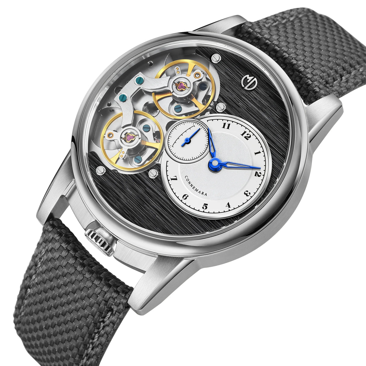 MD Watches Studio - Connemara - Tintenleinen - Plumbago Grey Segeltuch