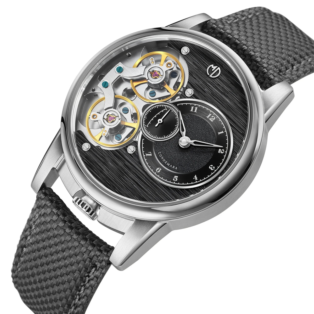 MD Watches Studio - Connemara - Night Stone - Plumbago Grey Segeltuch