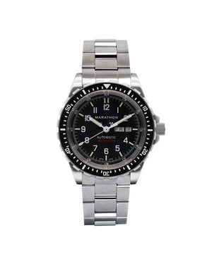Marathon - 46mm Jumbo Day/Date Automatic (JDD) mit Edelstahl-Armband