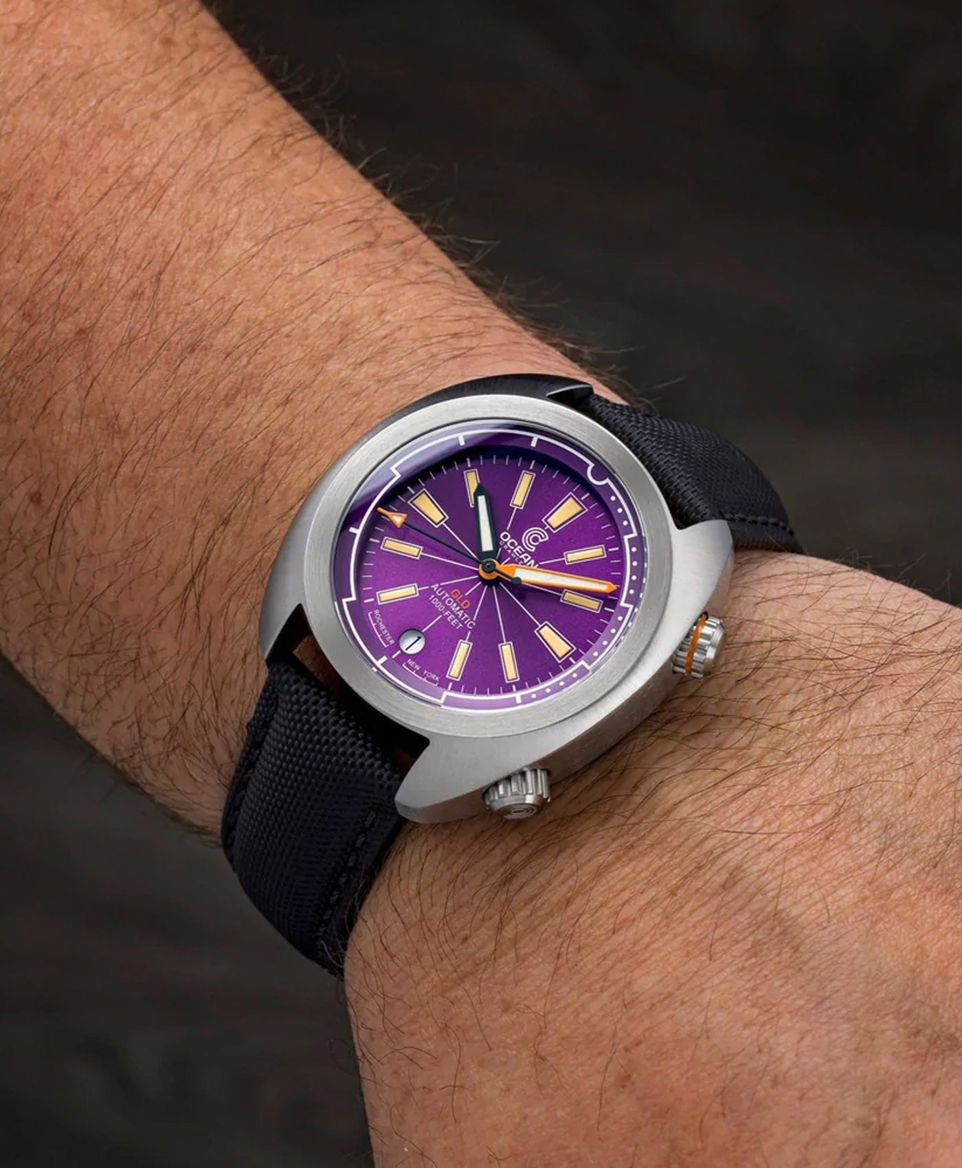 Ocean Crawler - Great Lakes Diver V3 - Purple-wrist shot-min