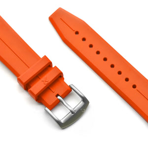 RZE - Hexaflex Kautschuk-Uhrenarmband - Rettungs-Orange