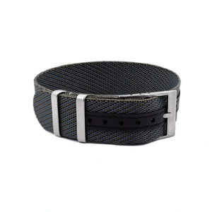 Verstellbares Premium Nylon Uhrenarmband - Grau (einteilig) | WB Original