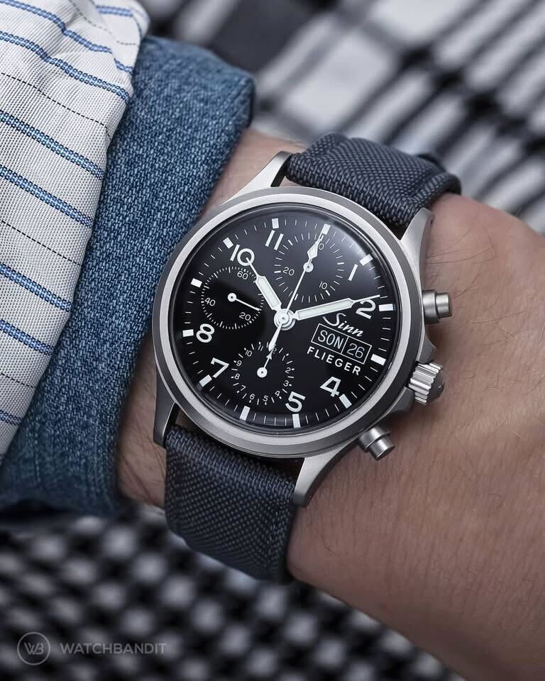 Premium Sailcloth Watch Strap - Dark Grey | WB Original