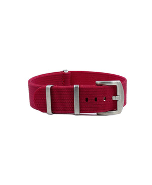 Geripptes Nylon Uhrenarmband - Deep Pink | WB Original