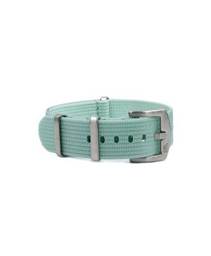 Geripptes Nylon Uhrenarmband - Eisblau | WB Original