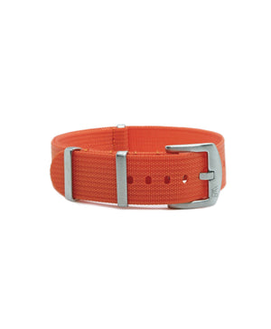 Geripptes Nylon Uhrenarmband - Orange | WB Original