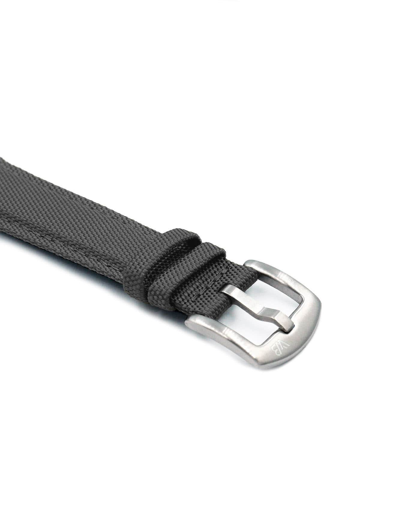 Premium Sailcloth watch strap dark grey WB Original buckle