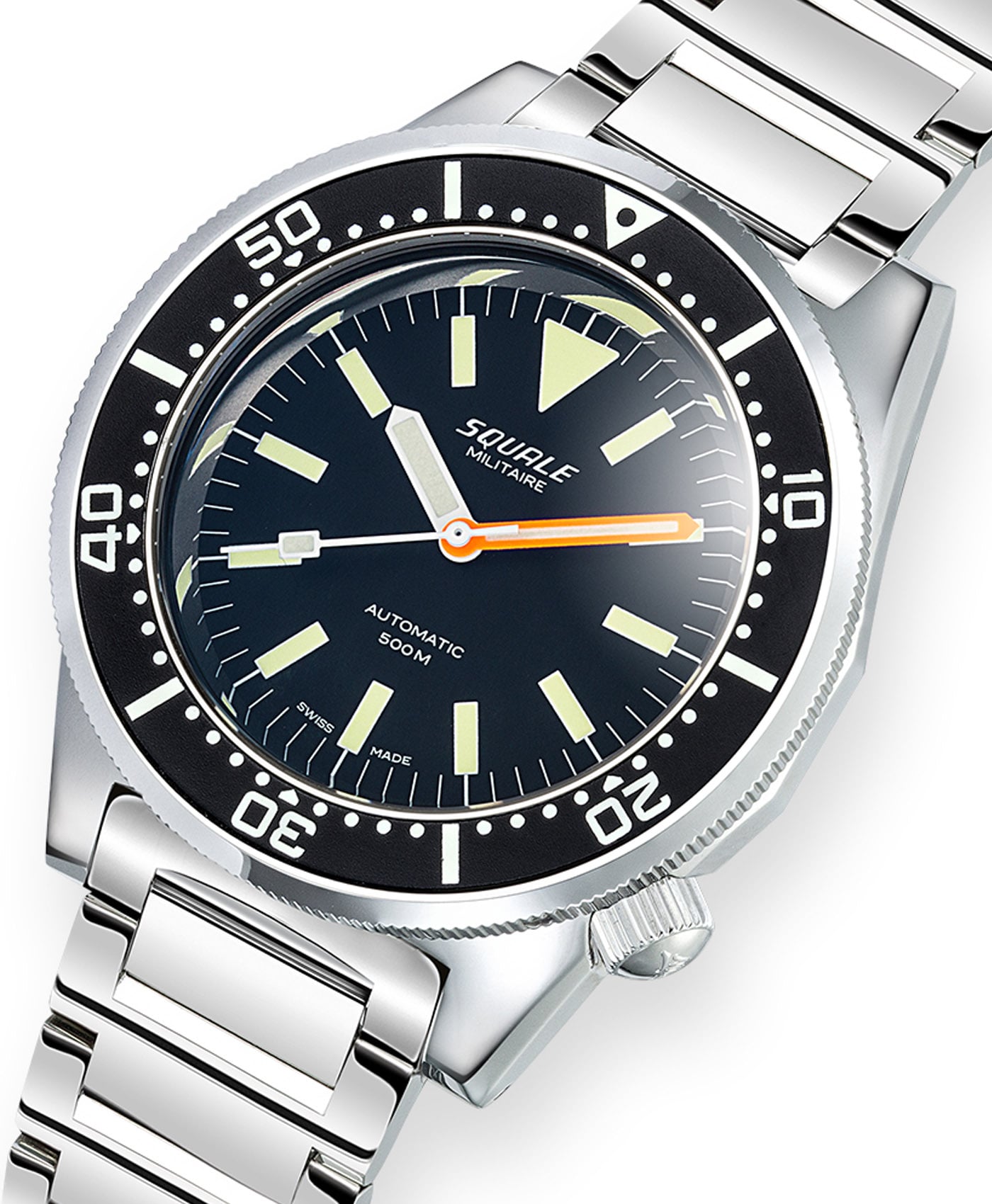 Squale - 1521 Militaire - Polished - Bracelet - 1521MIL.SQ20L - close up-min