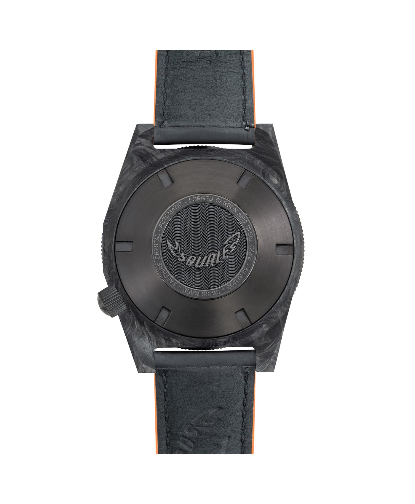 Squale - T-183 Forged Carbon - Orange - Case Back