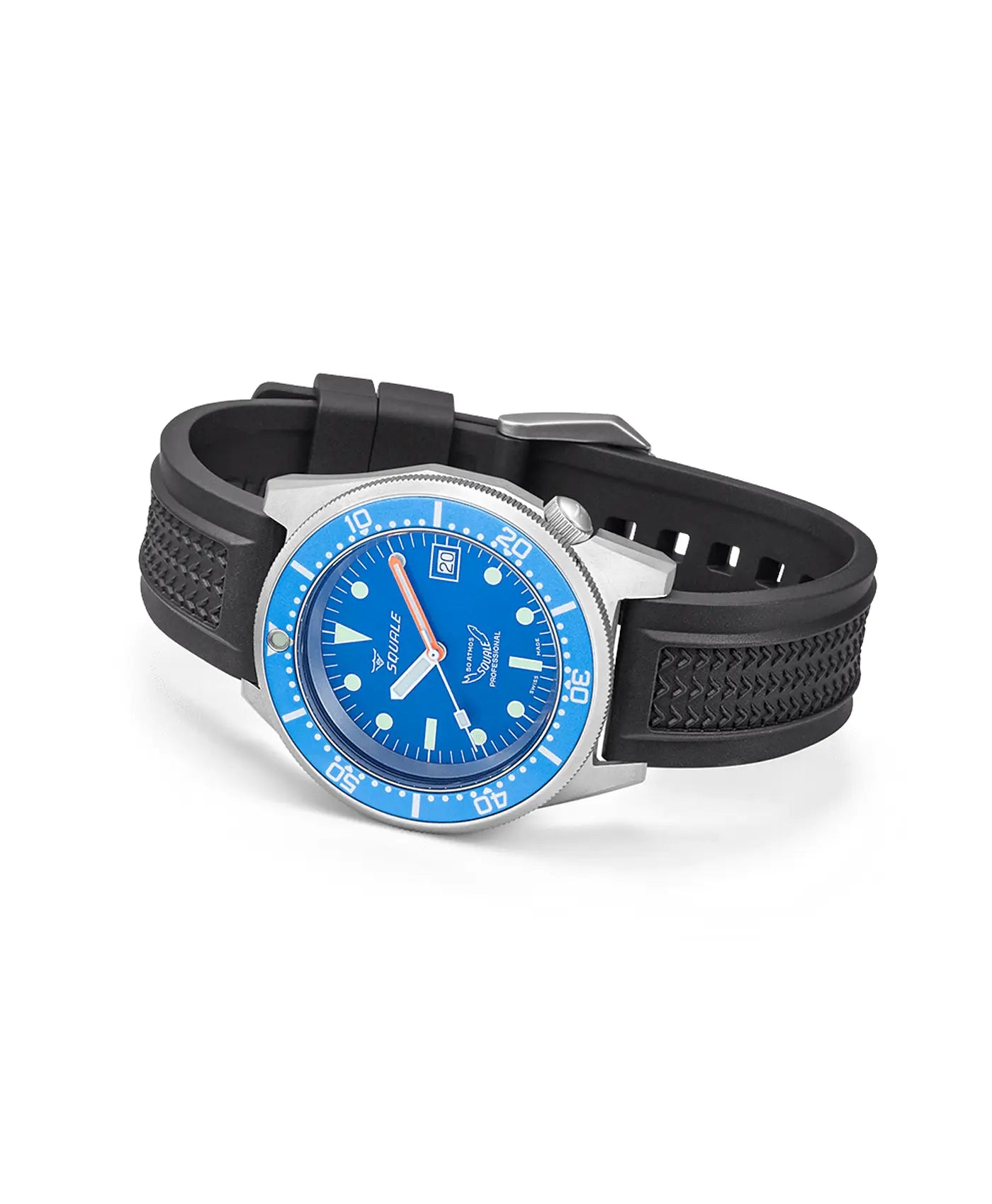 Squale – 1521 Series – Blue - Sandblasted - full
